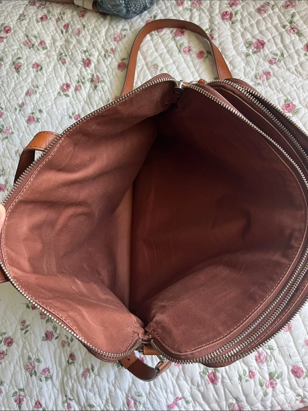Fossil leather laptop